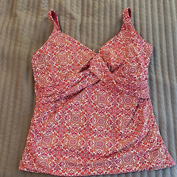 Lands' End | Swim | Lands End Tankini Top Beautiful Pink And Orange ...
